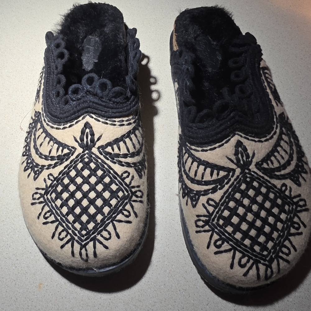 Free People Embroidered Slip-On Shoes